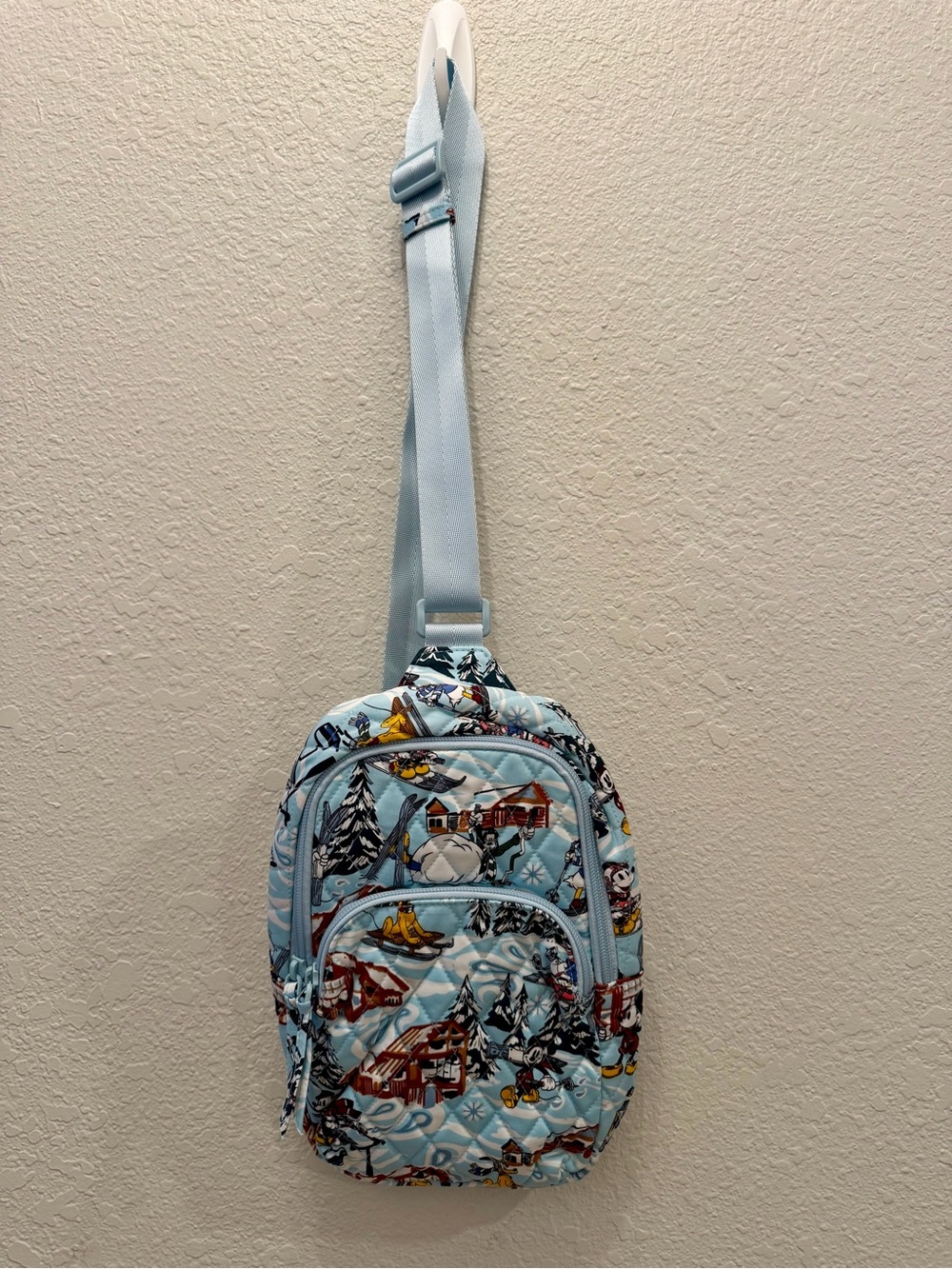 Vera Bradley Disney Ski Weekend Mickey & Friends Lorman Sling Backpack NWOT